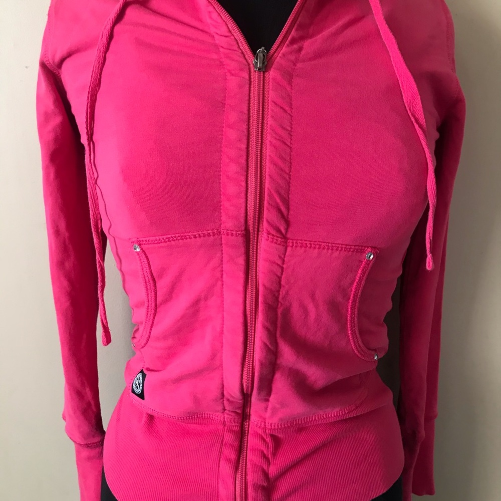 Scandalicious Women Hot pink Blinged Out hoodie